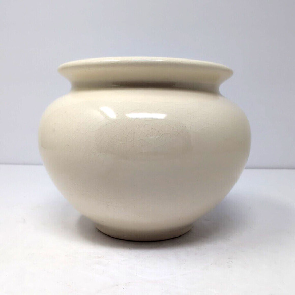 VTG Pottery Planter Cream Black Thunderbird Signed Ruth S. 1980 Hobbyist Piece - Picture 4 of 14